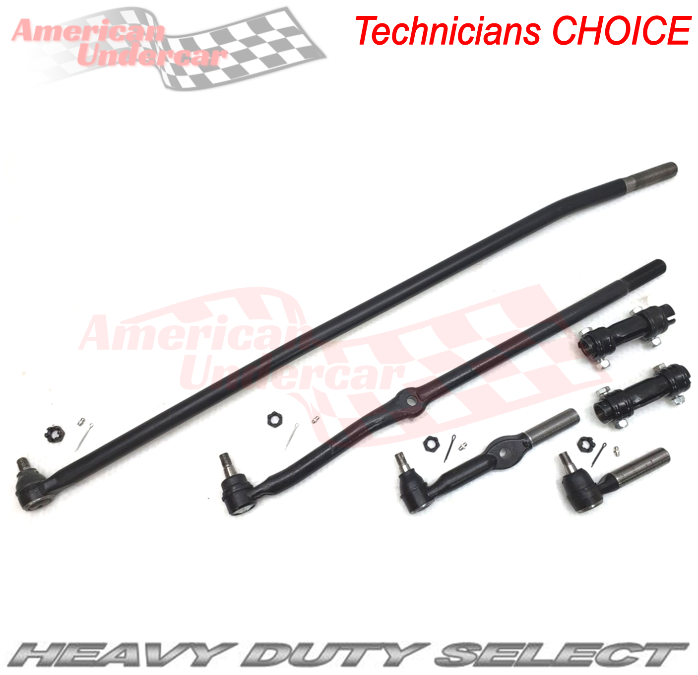 HD Tie Rod Drag Link Steering Kit | 1994-1997 Dodge Ram 1500 2500 4x4 3850lb axle