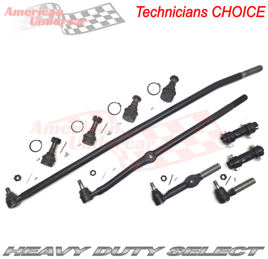 HD Ball Joint Tie Rod Steering Kit | 1994 - 1997 Dodge Ram 1500 2500 4x4 3850lb axle