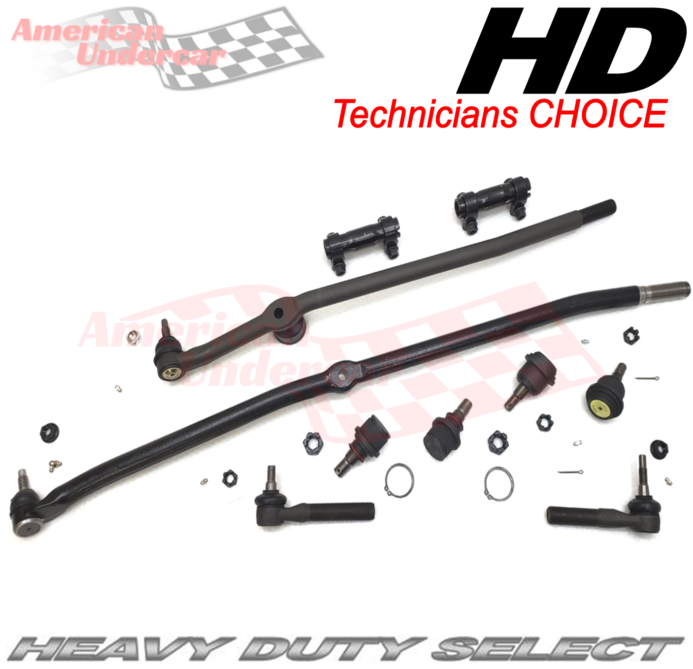 HD Drag Link Tie Rod Ball Joint Steering Kit | 2003-2008 Dodge Ram 2500, 3500 4X4