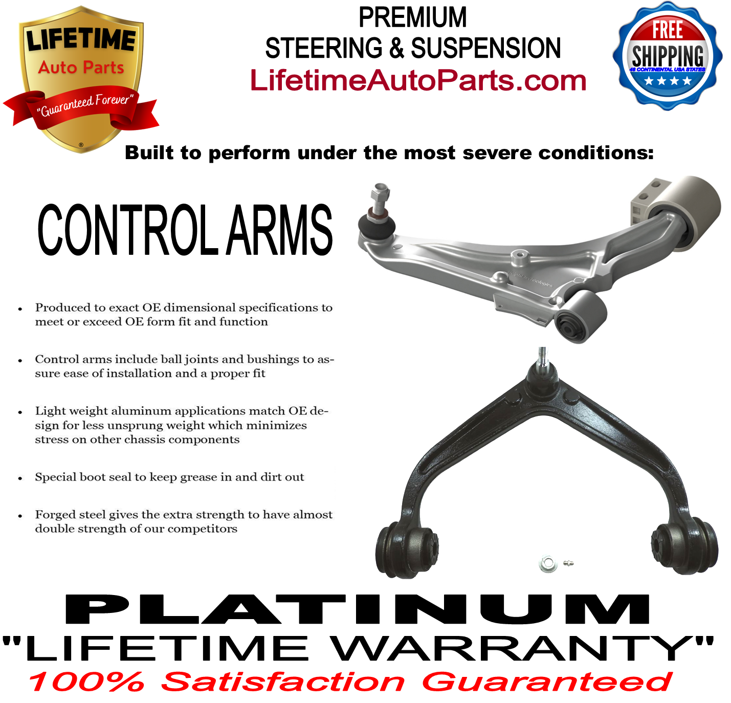 Lifetime Steering and Suspension Kit | 1974-1976 Buick, Chevrolet, Oldsmobile, Pontiac