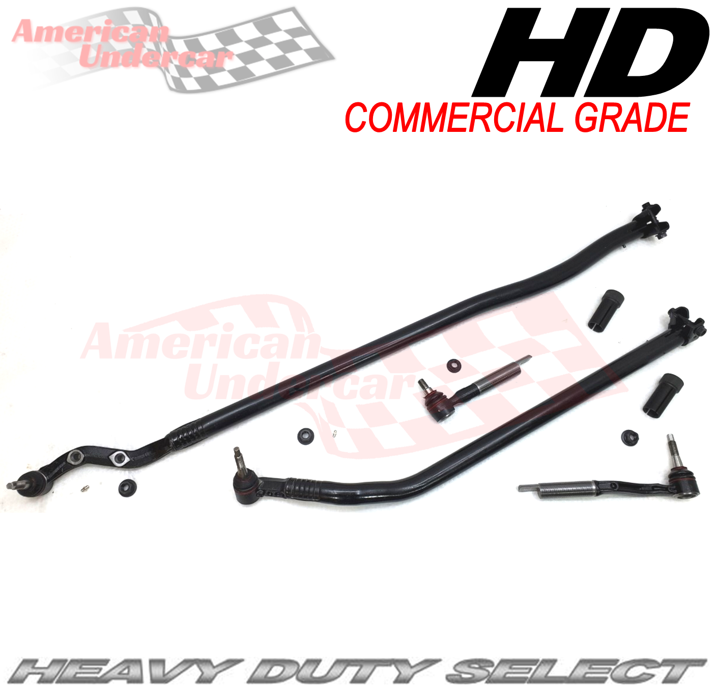 HD Jeep Wrangler JL, Gladiator JT Tie Rod Steering Kit 2018-2025 4x4 DANA 44 axle