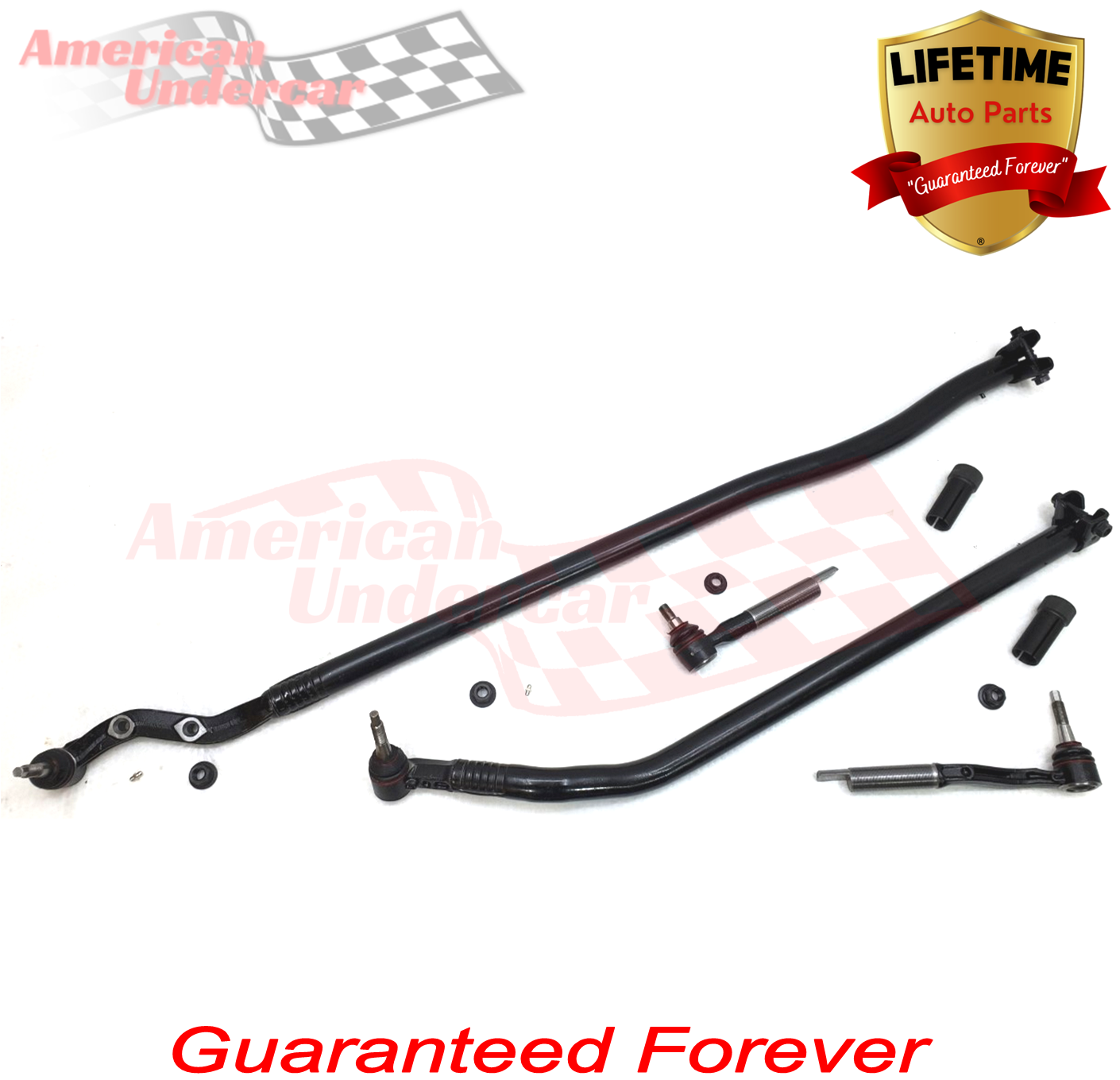 Lifetime Jeep Wrangler JL, Gladiator JT Tie Rod Steering Kit 2018-2025 4x4 DANA 44 axle