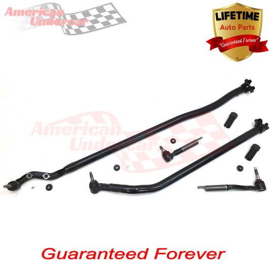 Lifetime Jeep Wrangler JL, Gladiator JT Tie Rod Steering Kit 2018-2025 4x4 DANA 44 axle