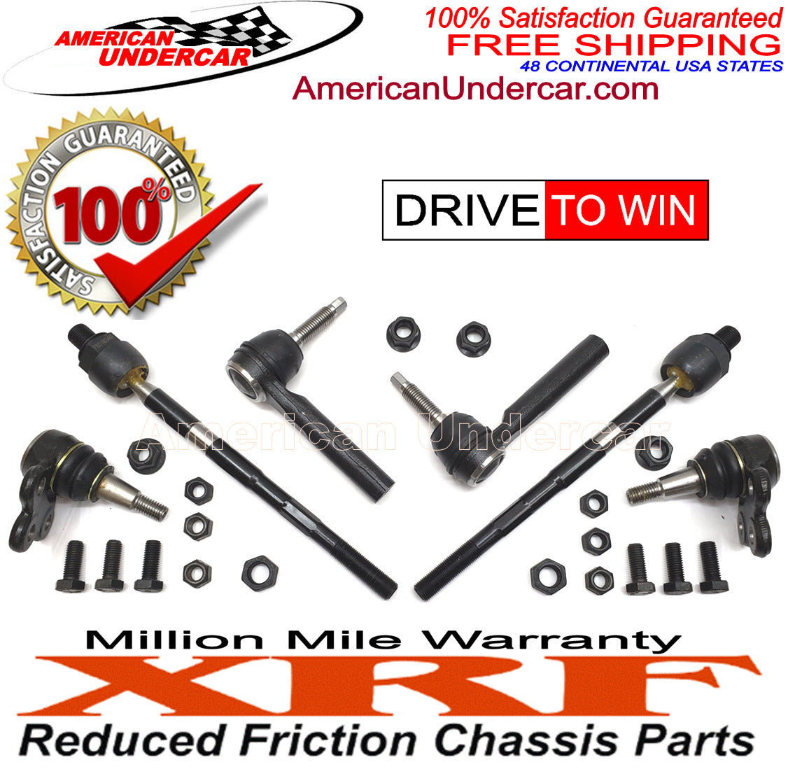 XRF Ball Joint Tie Rod End Steering Kit | 2007-2017 Chevrolet, Buick, GMC, Saturn