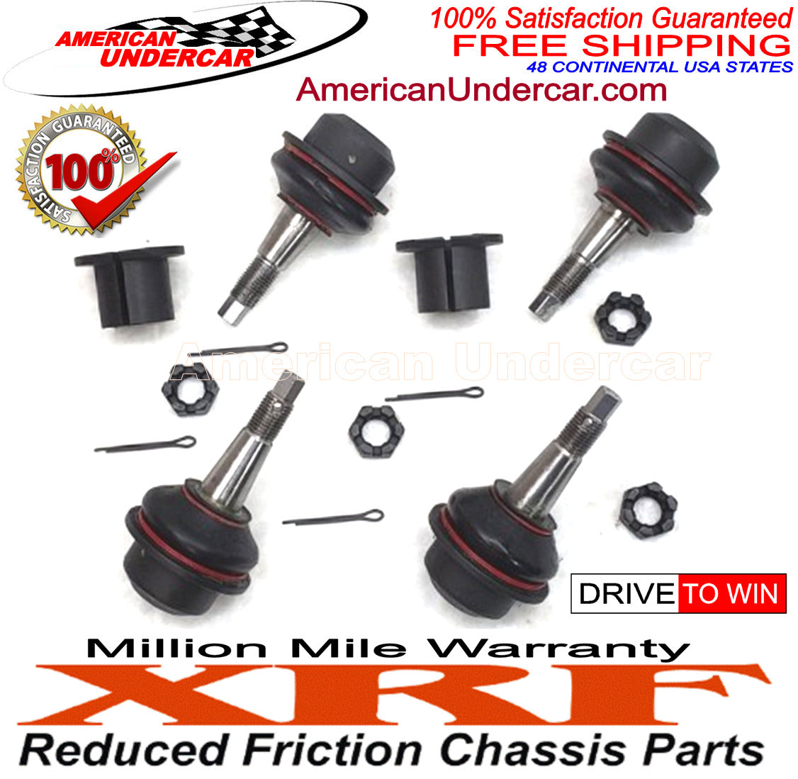 18 - 22 Jeep Wrangler JL Gladiator JT XRF Ball Joint Kit Upper & Lower & Collar