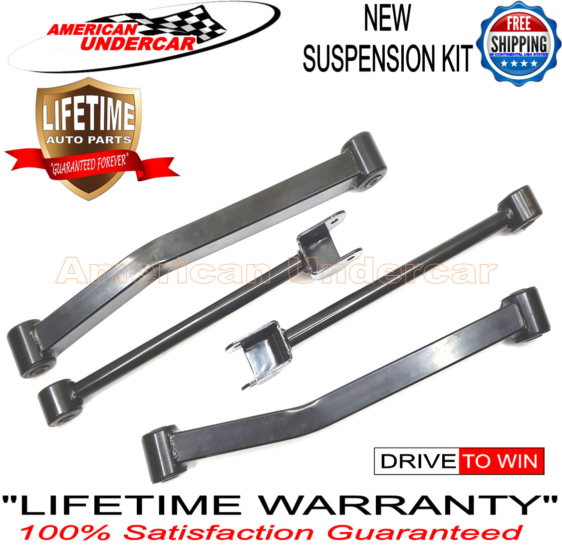 Jeep Wrangler 2007 - 2017 Lifetime Control Arm Upper & Lower Kit