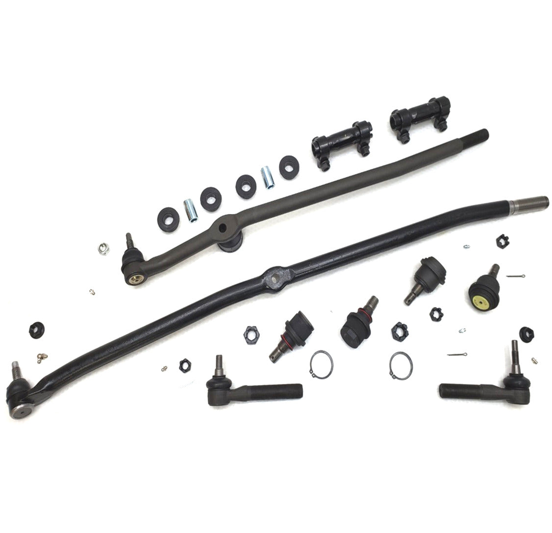 HD Ball Joint Tie Rod Track Bar Bush Steering Kit for 2000-2002 Dodge Ram 2500, 3500 4x4