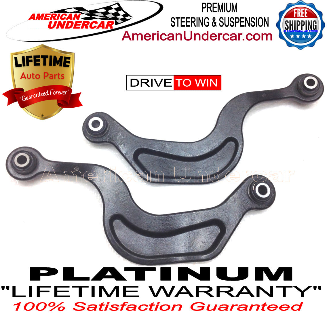 Lifetime Control Arm Rear Suspension Kit for 2007-2017 Chevrolet, Buick, GMC, Saturn
