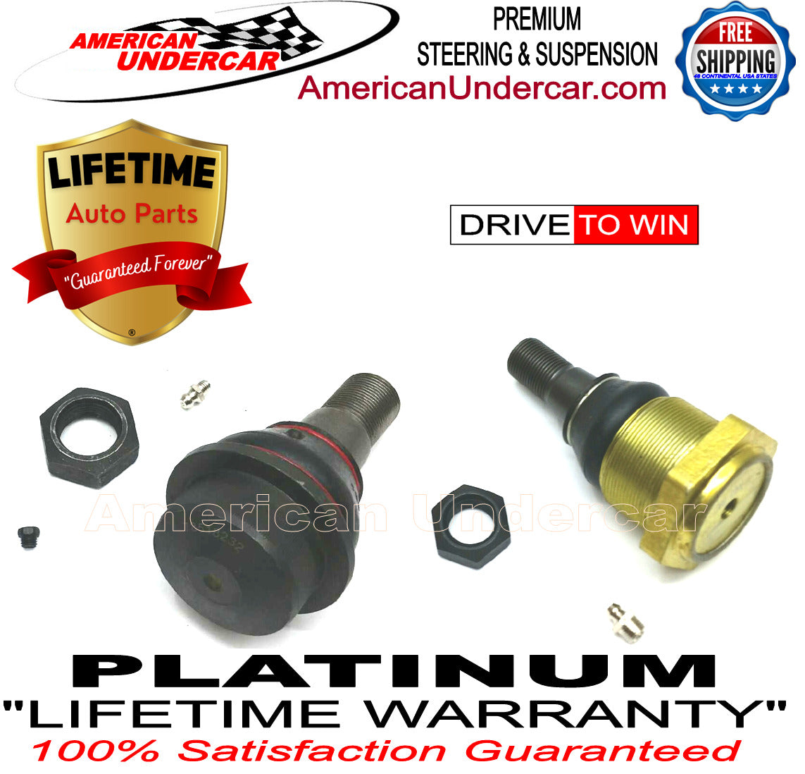 Dodge Ram 4500 5500 2008-2018 Lifetime Upper & Lower Ball Joint Suspension Kit