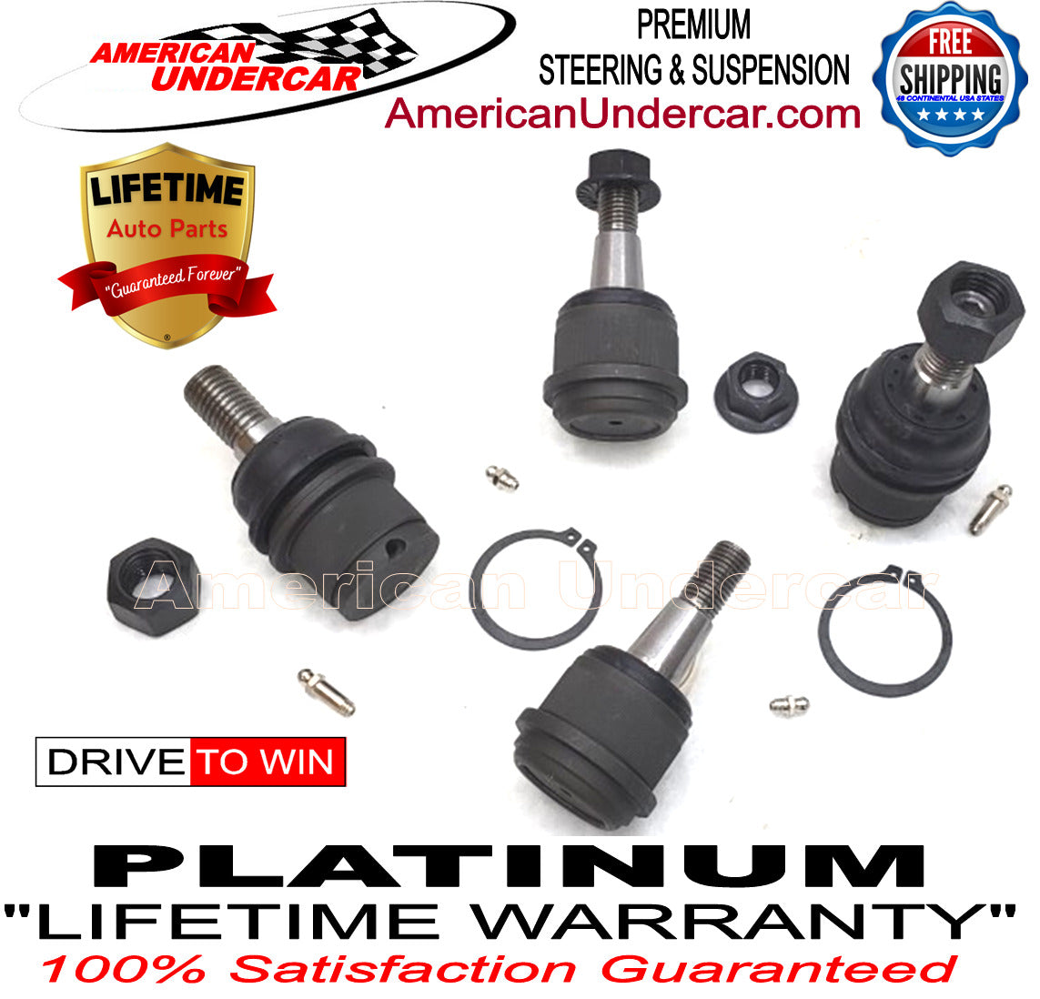 Lifetime Suspension Ball Joint Kit for 2009-2013 Dodge Ram 2500, 3500 4x4