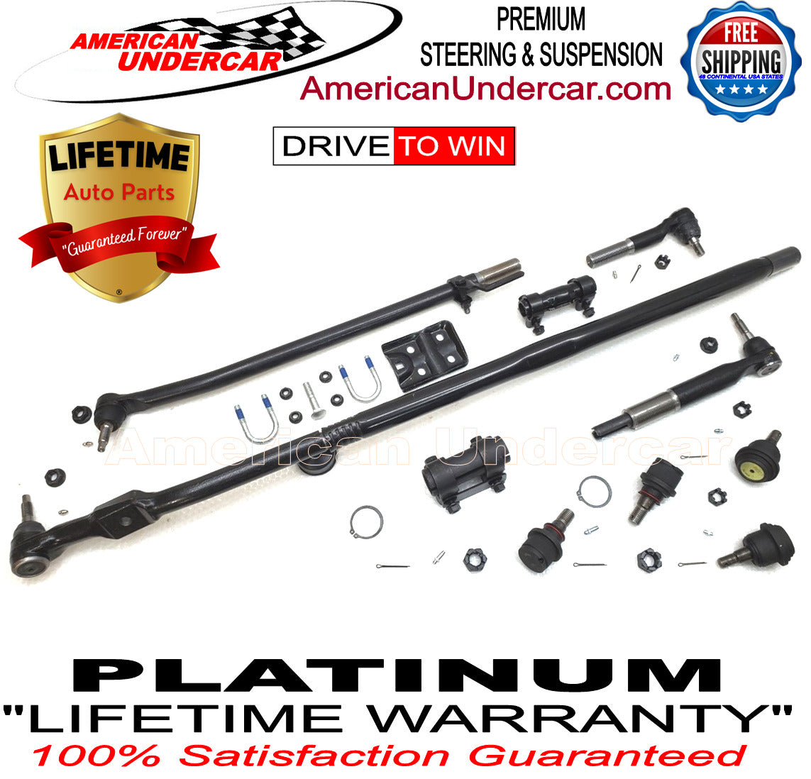 Lifetime Dodge Ram 2500 3500 4x4 2009 - 2012 New T Design Upgrade Steering Kit