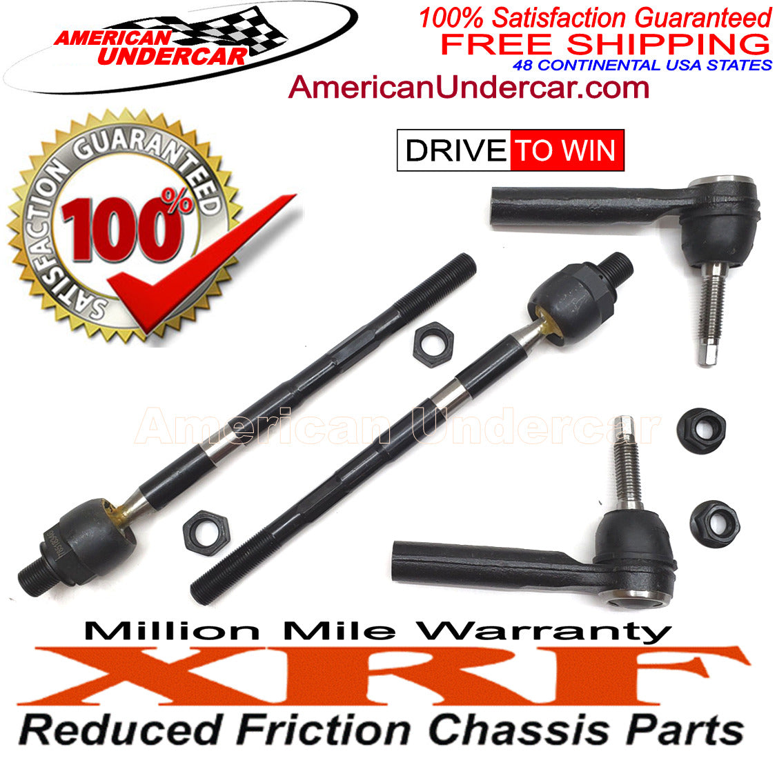 XRF Tie Rod End Steering Kit for 2007-2017 Chevrolet, Buick, GMC, Saturn