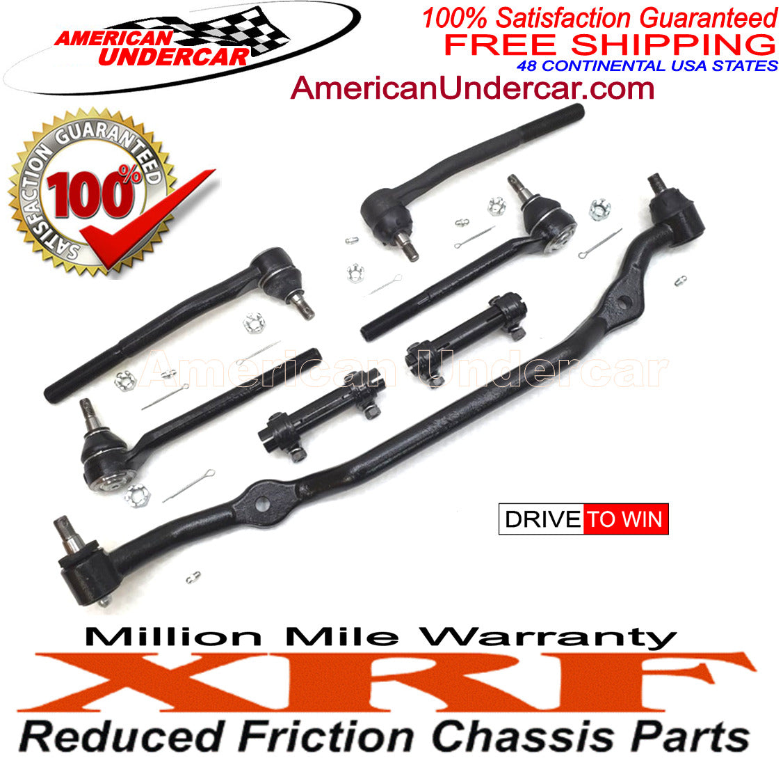 XRF Tie Rod Center Link Sleeve Steering Kit for 1968-1970 Buick, Chevrolet, Oldsmobile, Pontiac