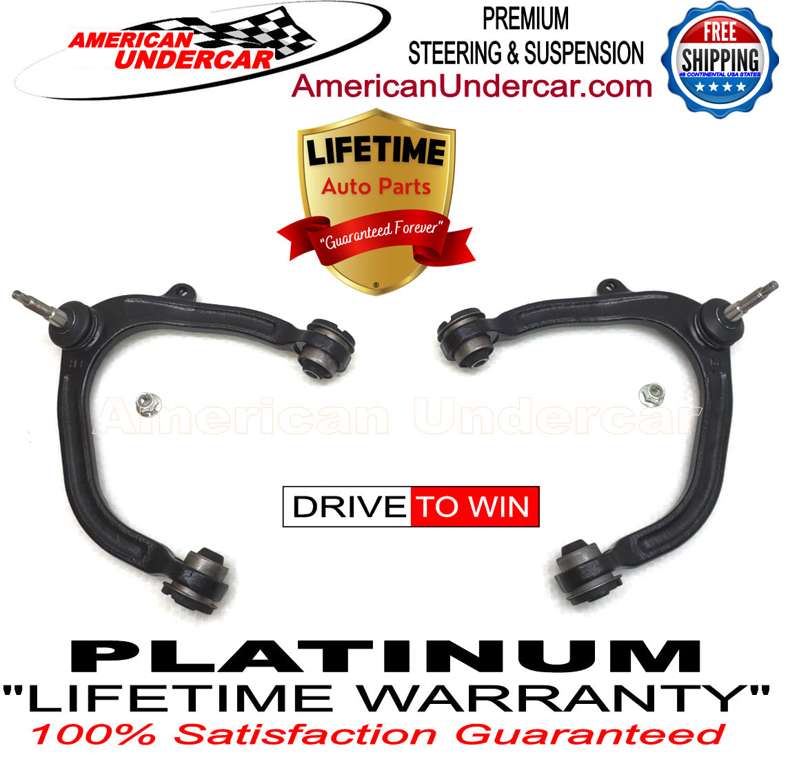 Lifetime Control Arm Ball Joint Bushing Kit for 2010-2014 Ford F150 SVT Raptor 6.2L V8