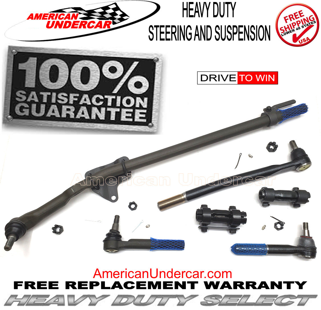 HD Drag Link Tie Rod Adjusting Sleeve Kit for 1999-2019 Ford E350, E450 Super Duty DRW