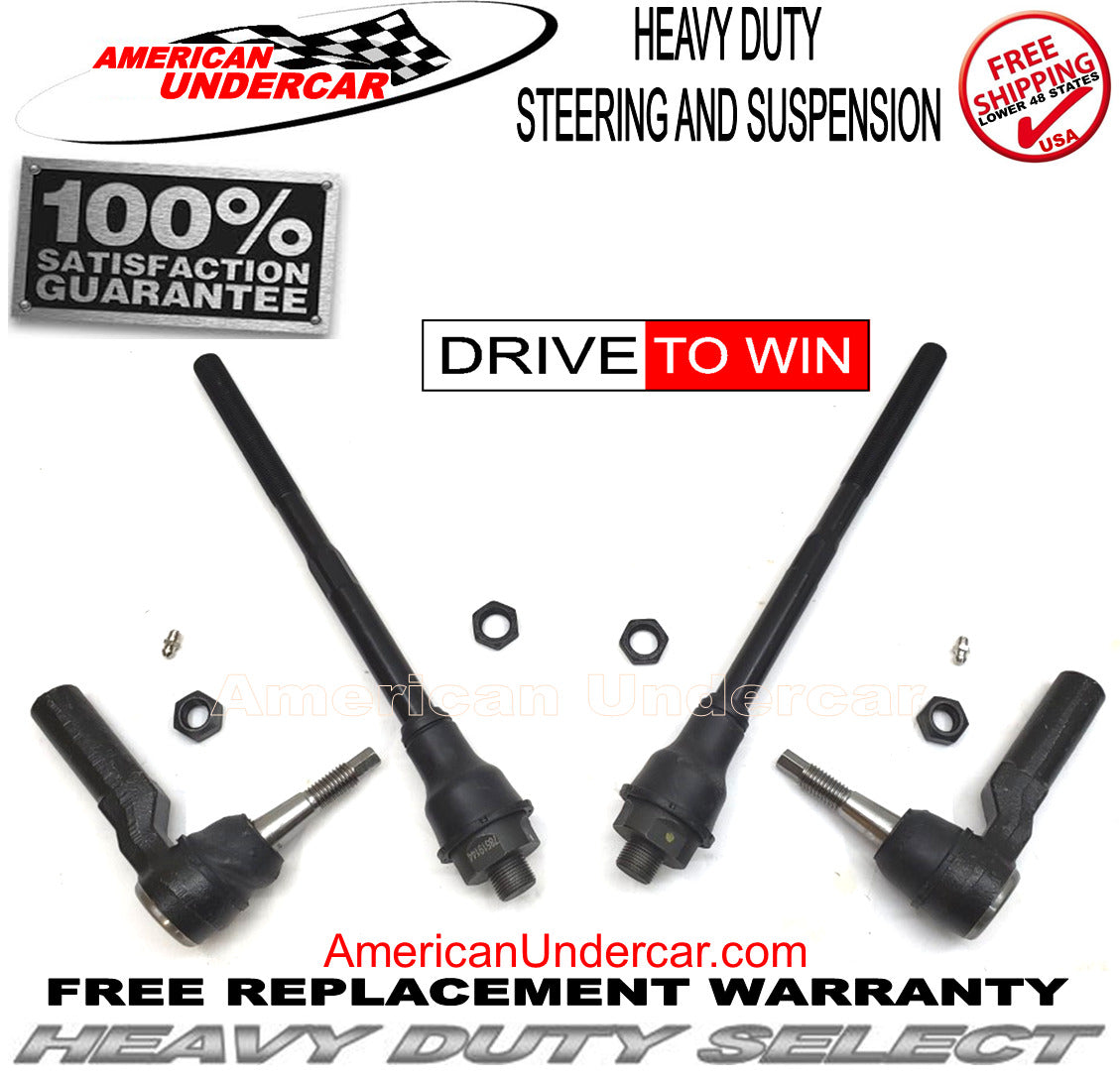 HD Chevrolet GMC 2500HD 3500HD 11 - 19 Tie Rod Ends Inners & Outers Steering Kit