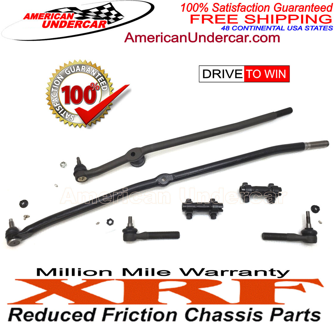 XRF Dodge Ram 2500 3500 4x4 2000 - 2002 Drag Link Tie Rods Sleeves Steering Kit