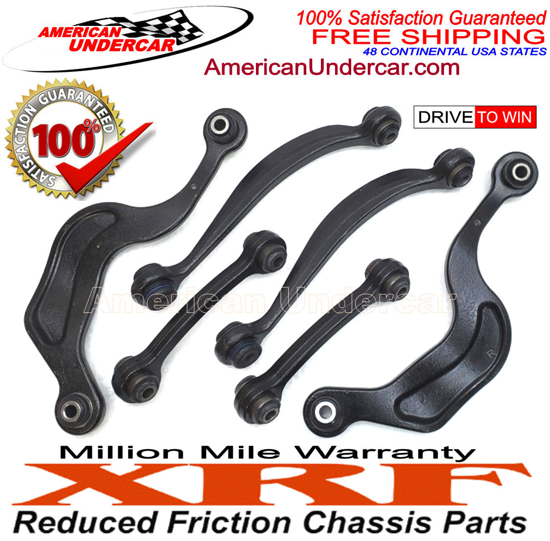 XRF Control Arm Link Rear Suspension Kit for 2008-2017 Buick Enclave 2WD, AWD