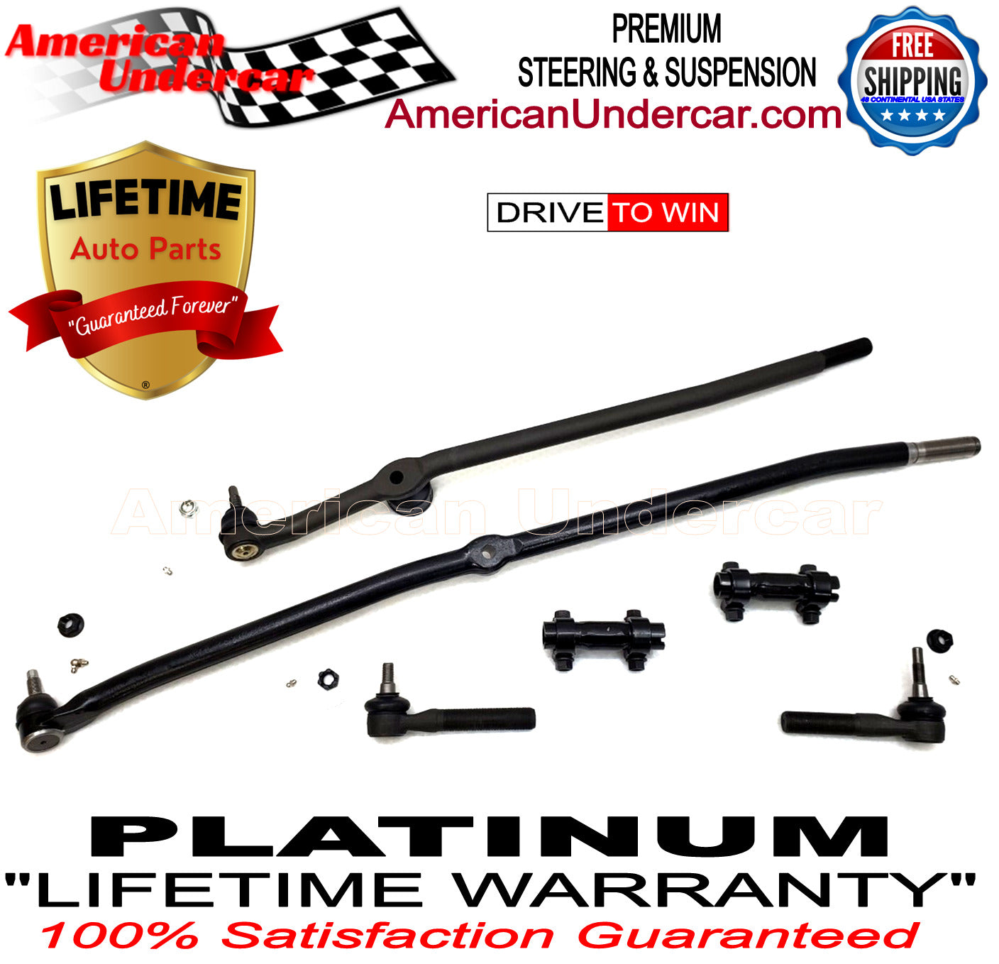 Lifetime Dodge Ram 2500 3500 Steering and Suspension Kit 2003 - 2008 4x4