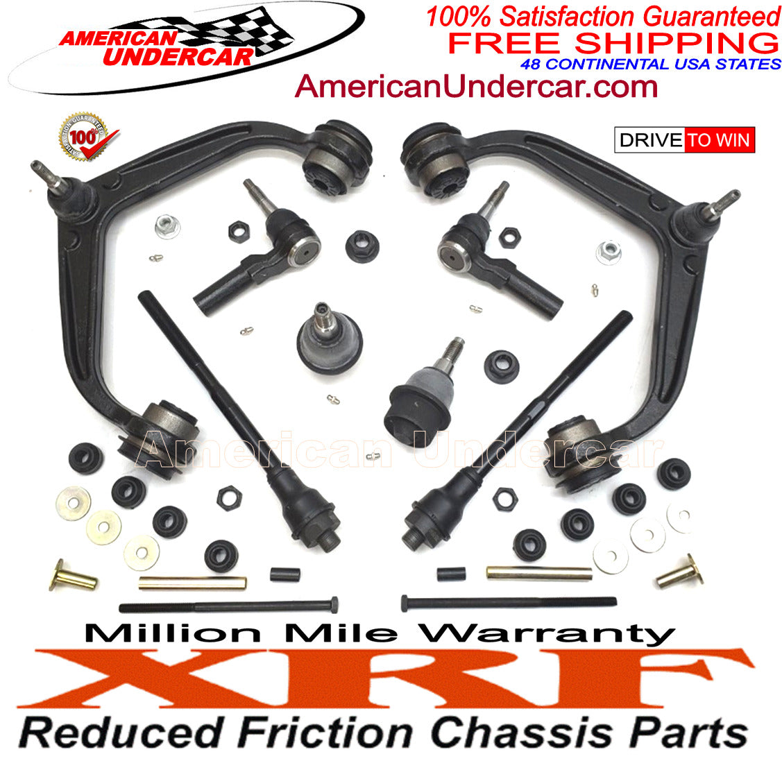 XRF Ball Joint Upper Control Arm Tie Rod Steering Kit for 2011-2019 Chevrolet, GMC 2500HD, 3500HD