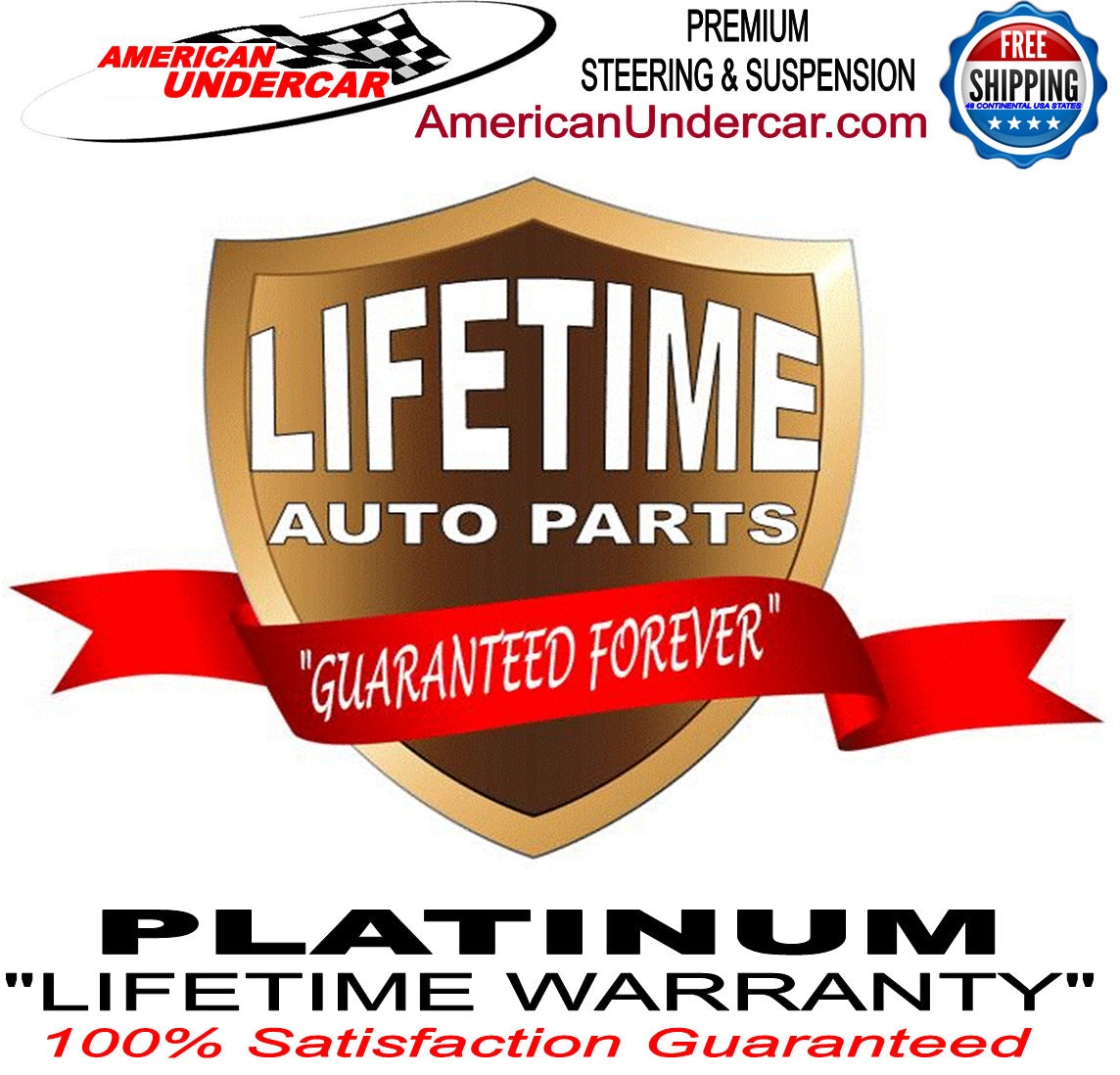 Lifetime Upper Control Arm kit for 1977-1996 Chevrolet, Buick, Pontiac