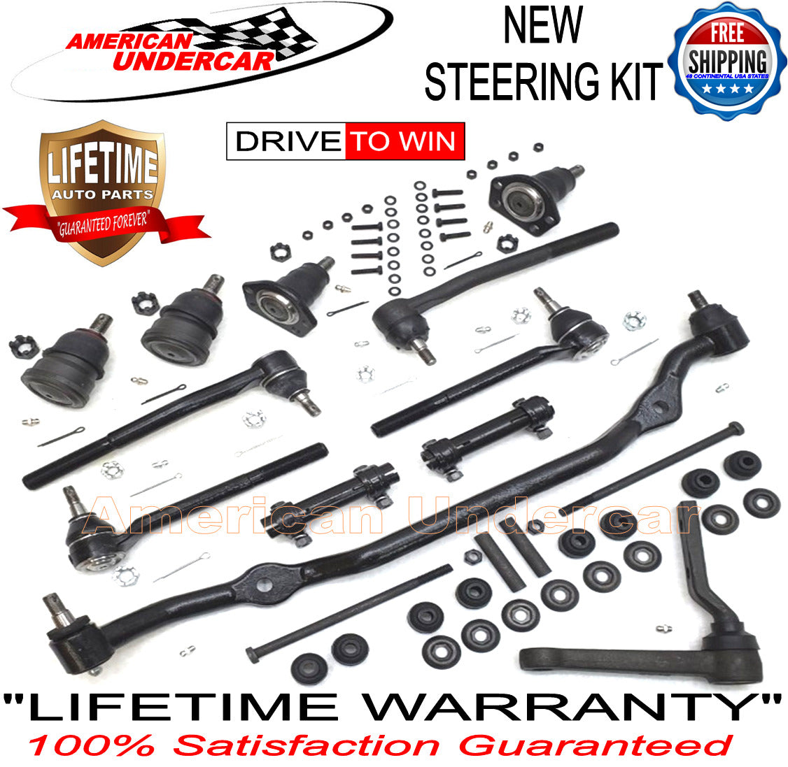Lifetime Ball Joint Tie Rod Idler Center Link Kit | 1995-2005 Chevrolet Blazer, S10 2WD
