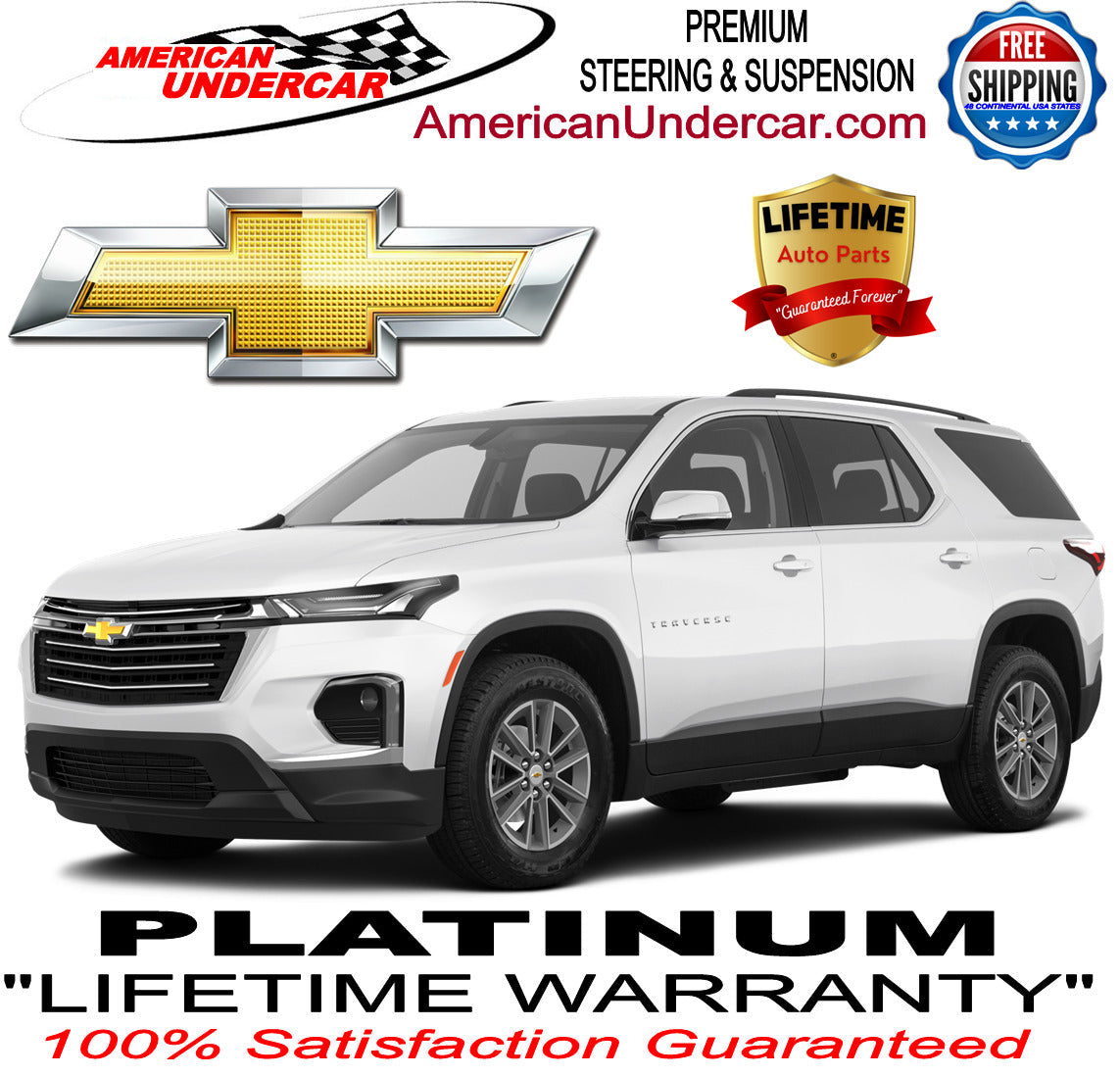 Lifetime Control Arm Rear Suspension Kit | 2008-2017 Buick Enclave 2WD, AWD