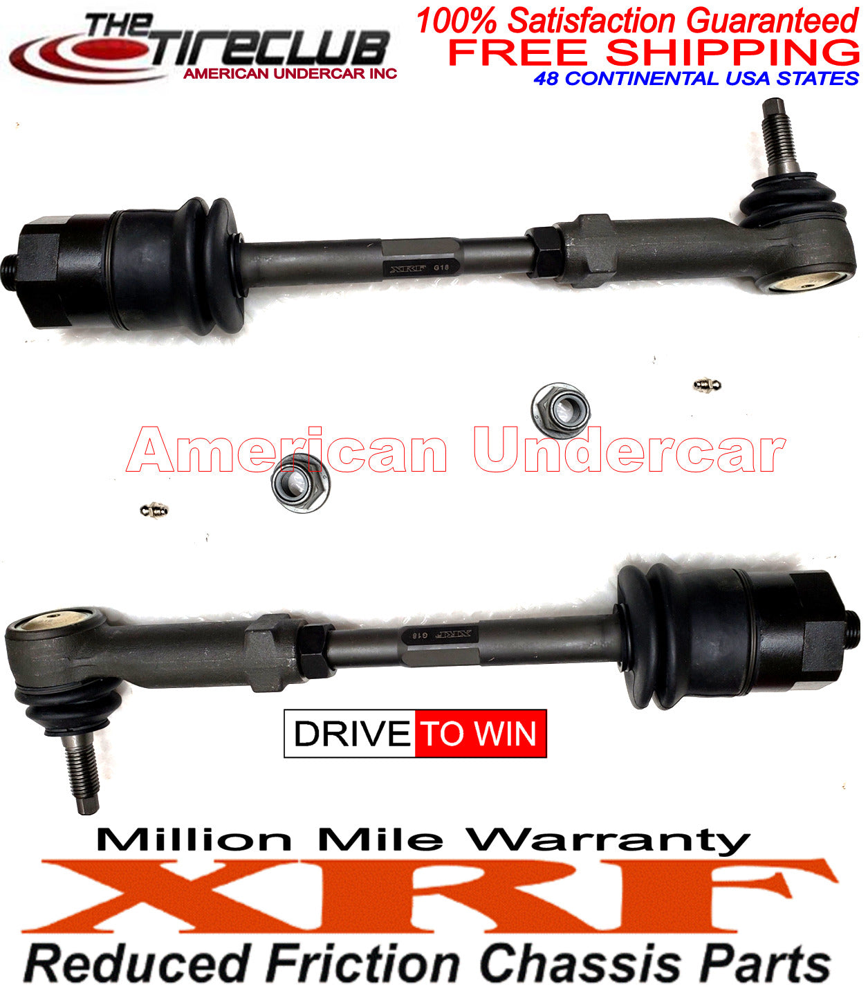 XRF Extreme Duty Inner & Outer Tie Rod End Kit for 1999-2007 Chevrolet, GMC, Cadillac 2WD, 4x4