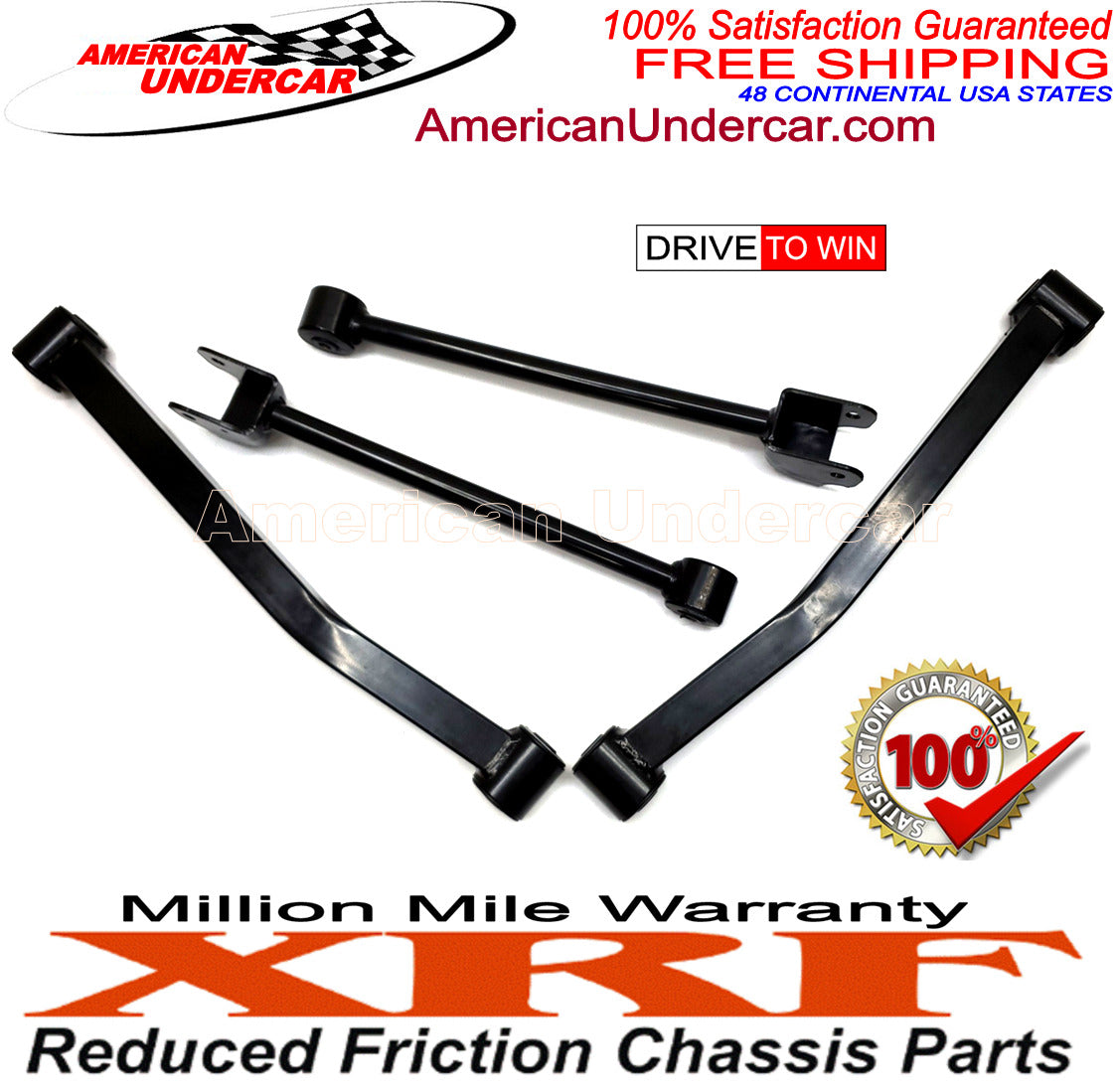 XRF Upper & Lower Control Arm Kit for 2007-2017 Jeep Wrangler