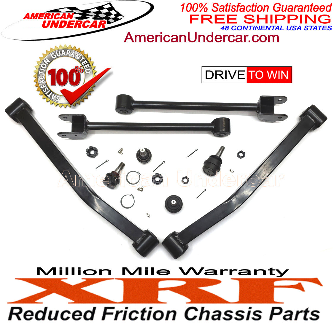 Jeep Wrangler 07 - 17 XRF Control Arm & Ball Joint Kit Upper & Lower