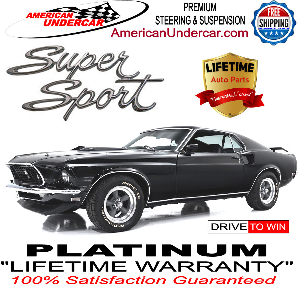 Lifetime Ball Joint Tie Rod Center Link Kit | 1971-1972 Buick, Chevrolet, GMC, Oldsmobile, Pontiac