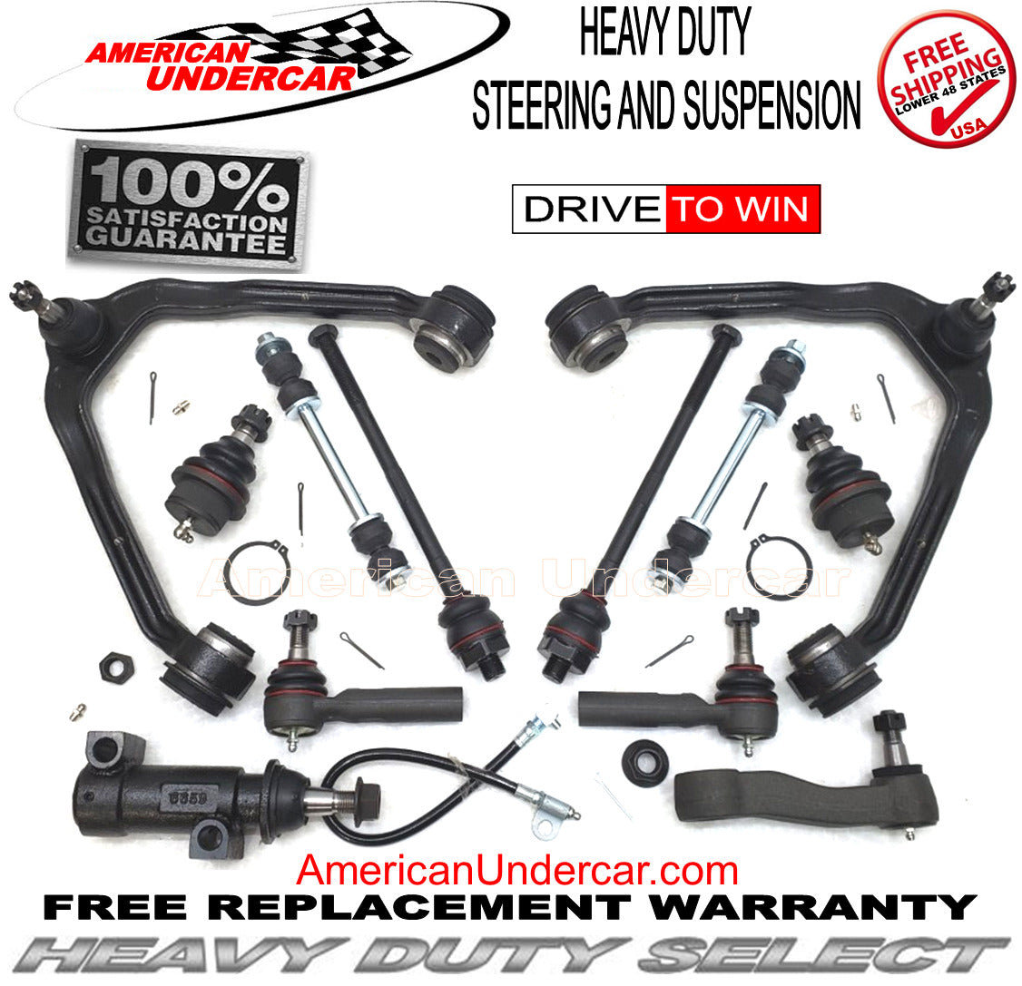 Chevrolet GMC 1500 1999-2007 HD Ball Joint Control Arm Idler Arm Tie Rod End Kit