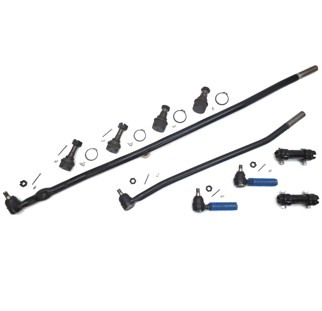 XRF Ball Joint Tie Rod Drag Link Sleeve Steering Kit for 1992-1997 Ford F350 4x4