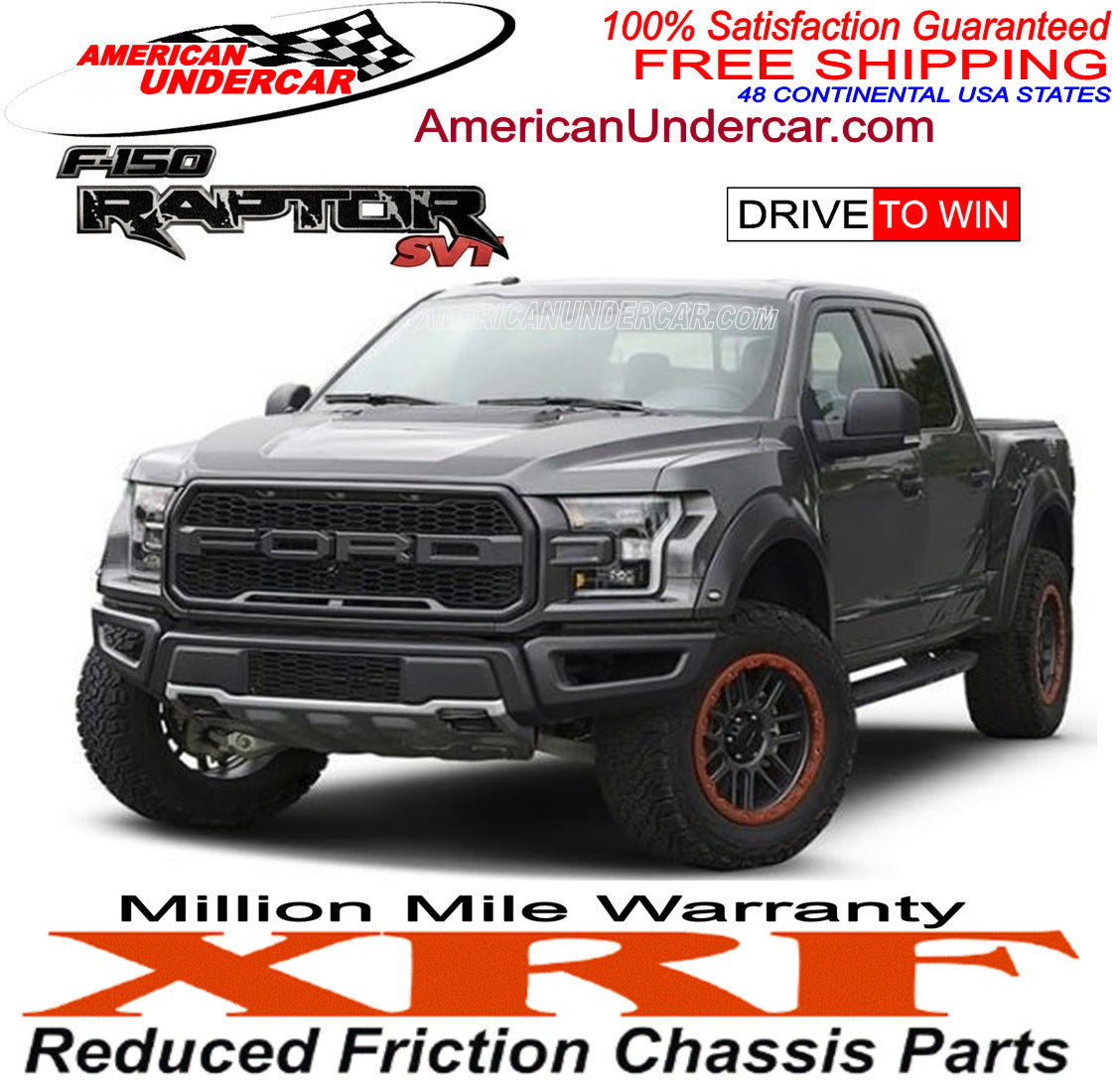 XRF Ball Joints Control Arm Bushing Suspension Kit for 2011-2014 Ford F150 SVT Raptor 6.2L V8