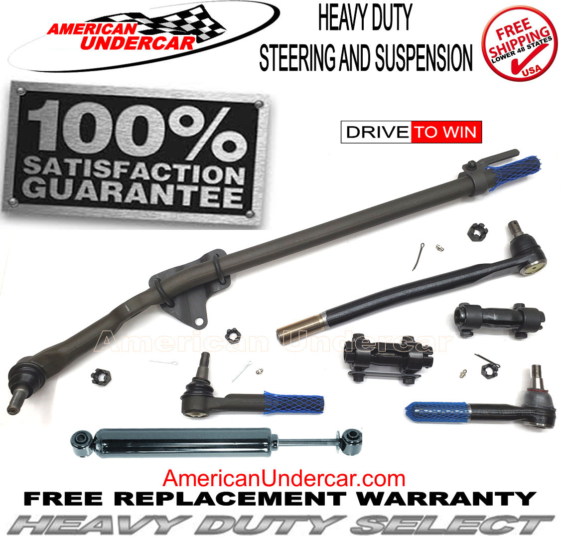 Ford F250 F350 HD Tie Rod Drag Link Sleeve Damper Kit Super Duty 2WD 05 - 07