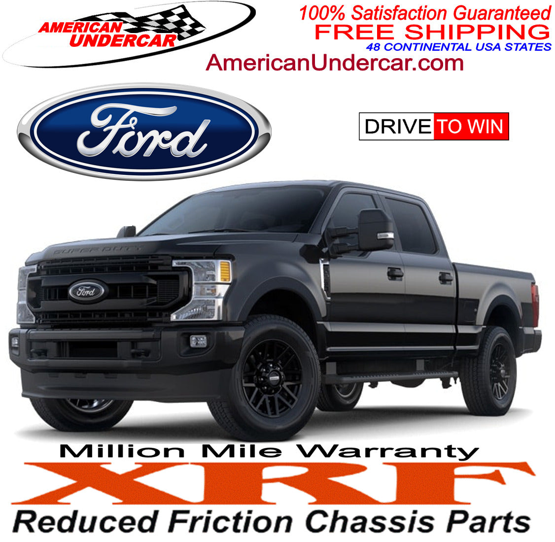 Ford F350 4x4 1992 - 1997 XRF Tie Rod Drag Link Sleeve Steering Kit