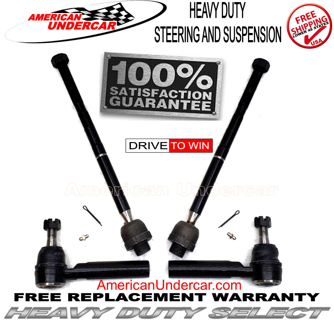 Cadillac Chevrolet GMC 2007 - 2013 HD Tie Rod Ends Steering Kit Inner & Outer