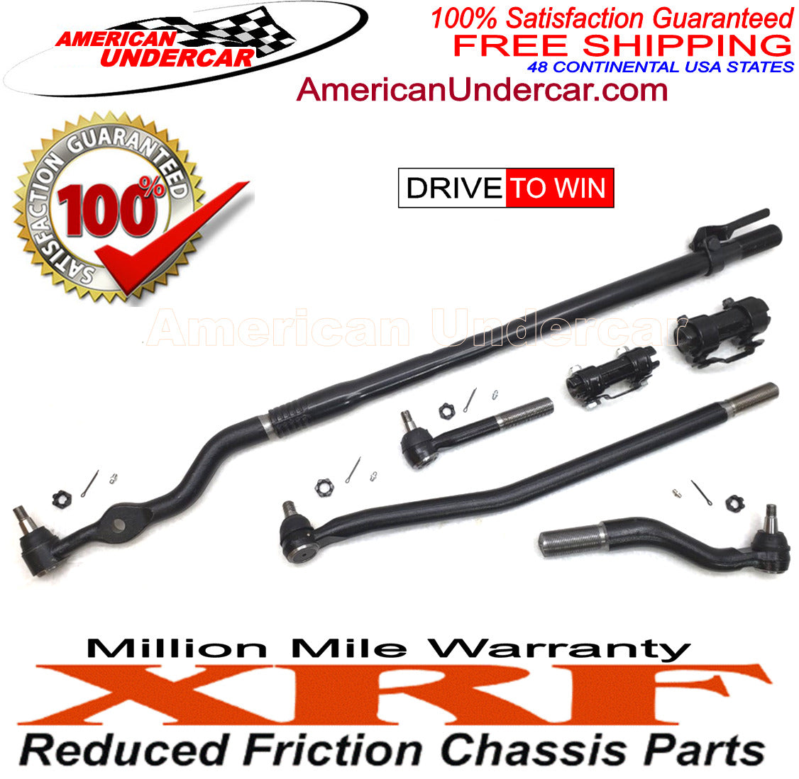 XRF Drag Link Tie Rod Sleeve Kit for 99 - 04 Ford F450 F550 Super Duty