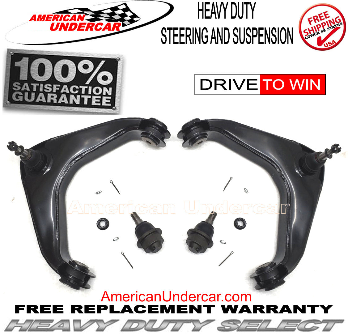 Chevy GMC 2500HD 3500HD 01 - 10 HD Ball Joint Control Arm & Bushing Steering Kit