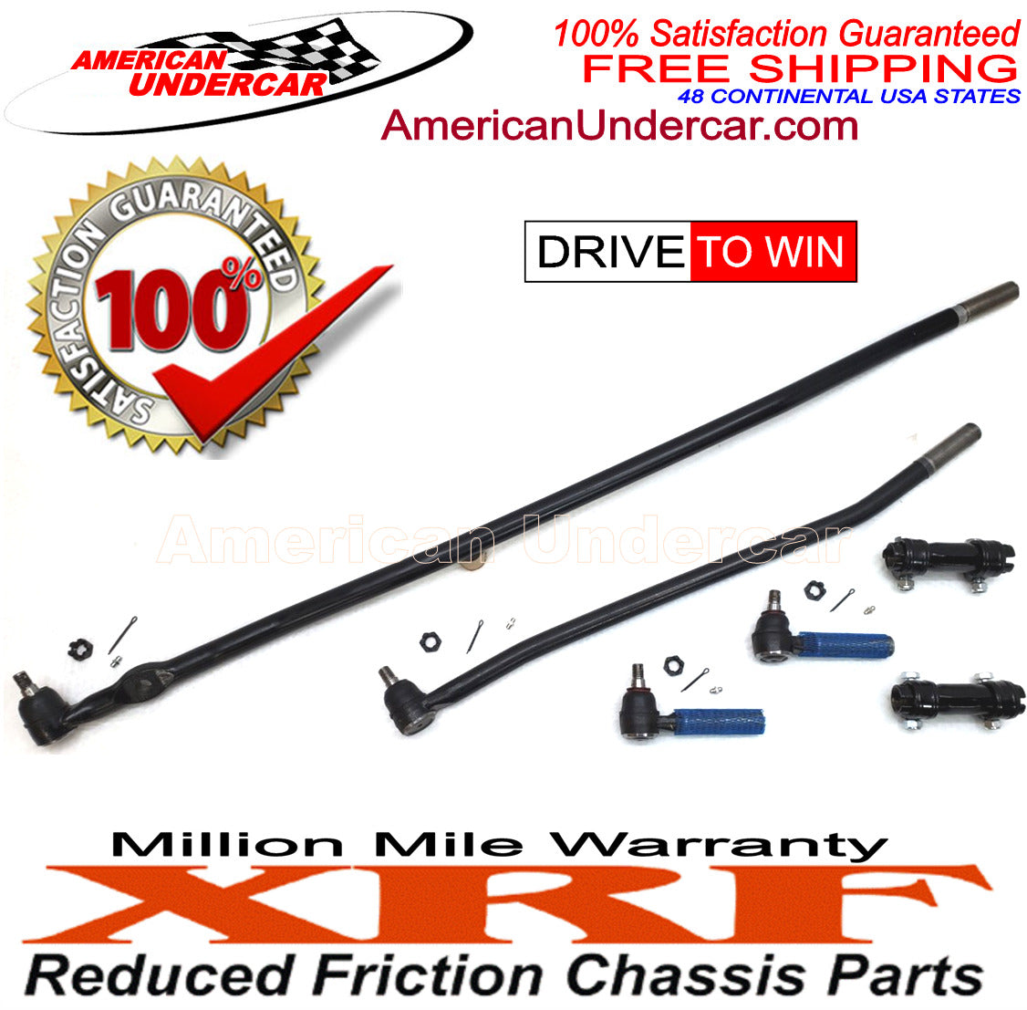 Ford F350 4x4 1992 - 1997 XRF Tie Rod Drag Link Sleeve Steering Kit