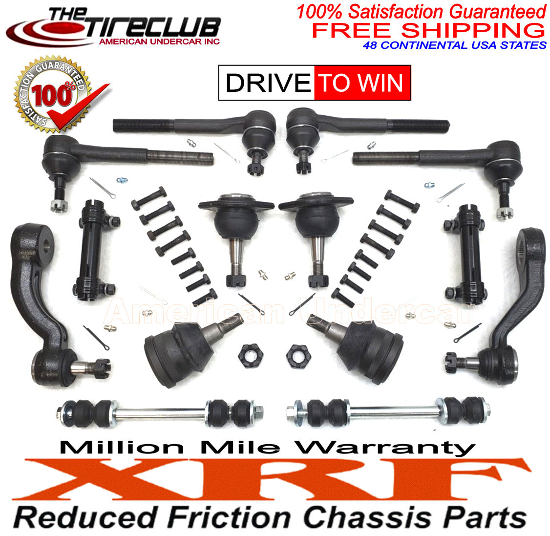 XRF Ball Joint Tie Rod Idler Pitman Arm Kit for 1994-1999 Chevrolet, GMC C1500