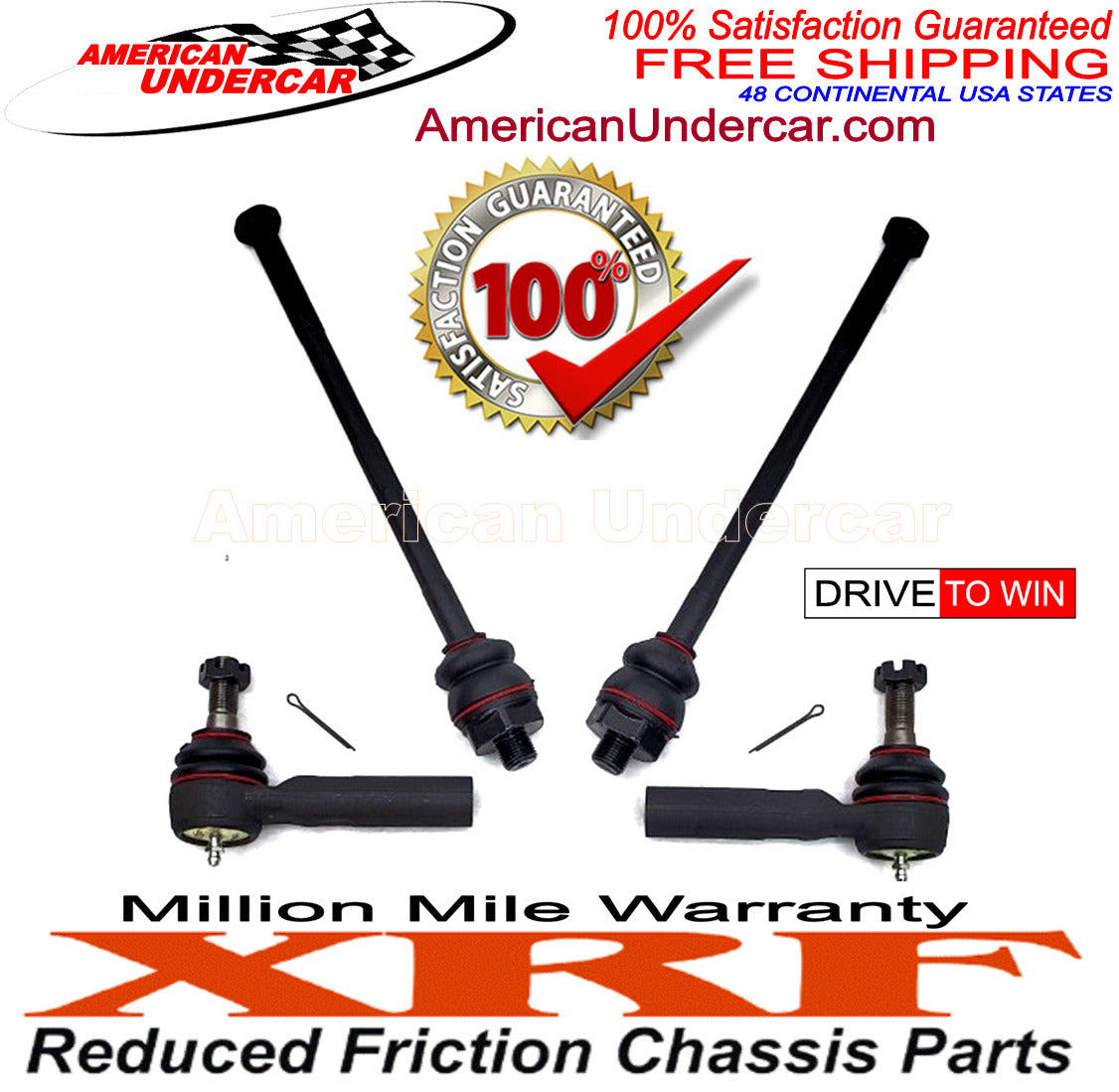 XRF Tie Rod Ends Steering Kit for 2001-2010 Chevrolet, GMC 2500HD, 3500HD, 2WD, 4x4