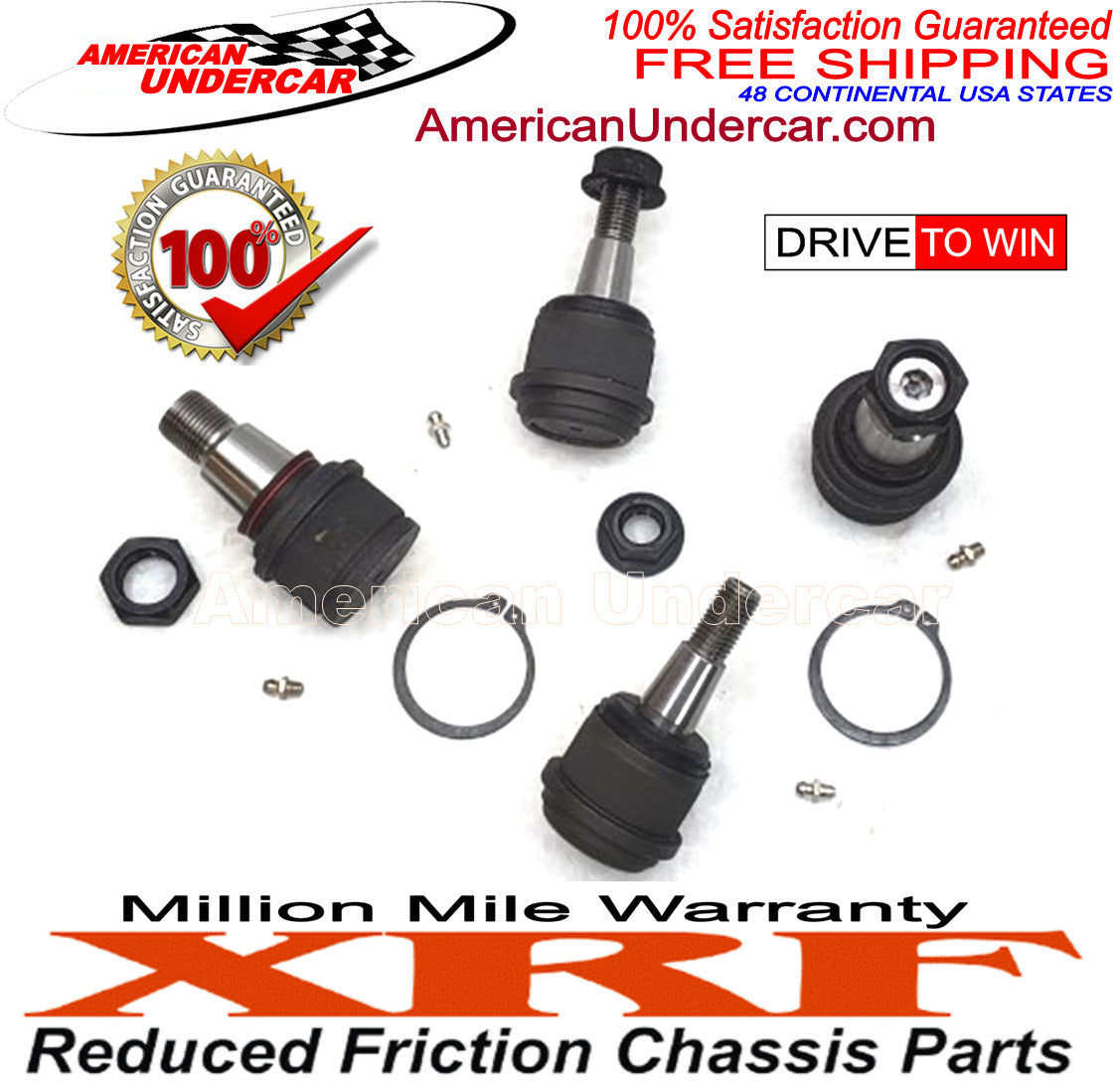 XRF Upper & Lower Ball Joint Suspension Kit for 2014-2022 Dodge Ram 2500, 3500 4x4