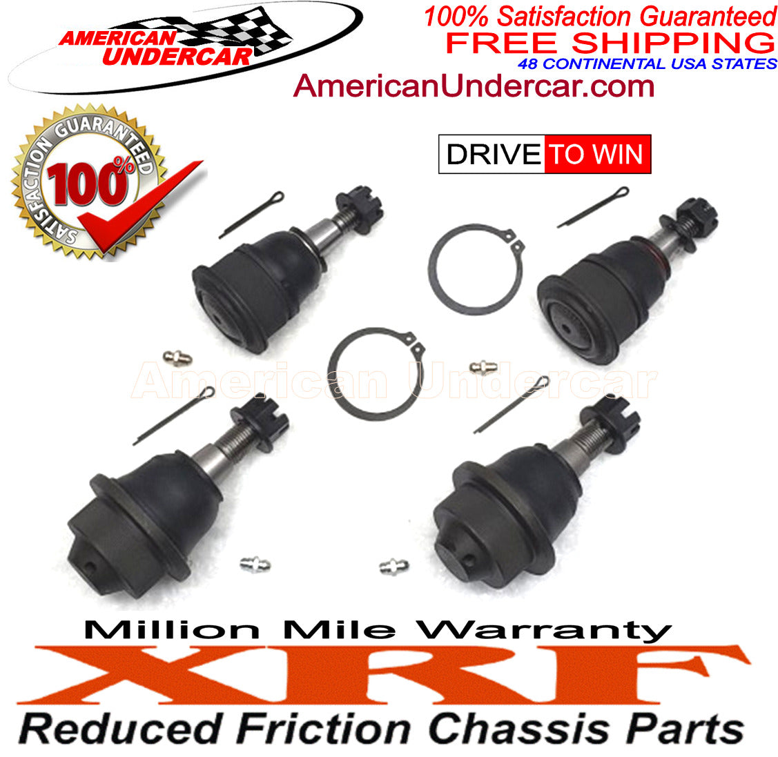 XRF Ball Joints Upper & Lower Suspension Kit for 2001-2010 Chevrolet, GMC, 2500HD, 3500HD, 2WD, 4x4