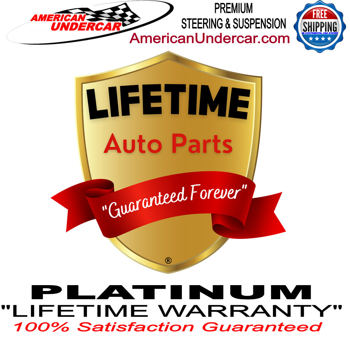 Lifetime Adjustable Track Bar Kit 1994-2002 Dodge Ram 1500 2500 3500 4x4 & 2WD