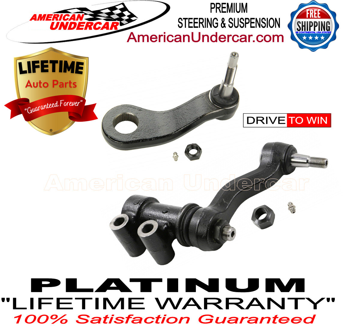 Lifetime Idler Arm & Pitman Arm Kit for 2011-2019 Chevrolet, GMC 2500HD, 3500HD 2WD, 4x4
