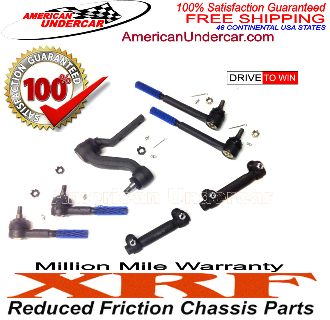 XRF Tie Rod Idler Arm Link Sleeve Steering Kit for 1968-1974 Chevrolet, Buick, Oldsmobile, Pontiac