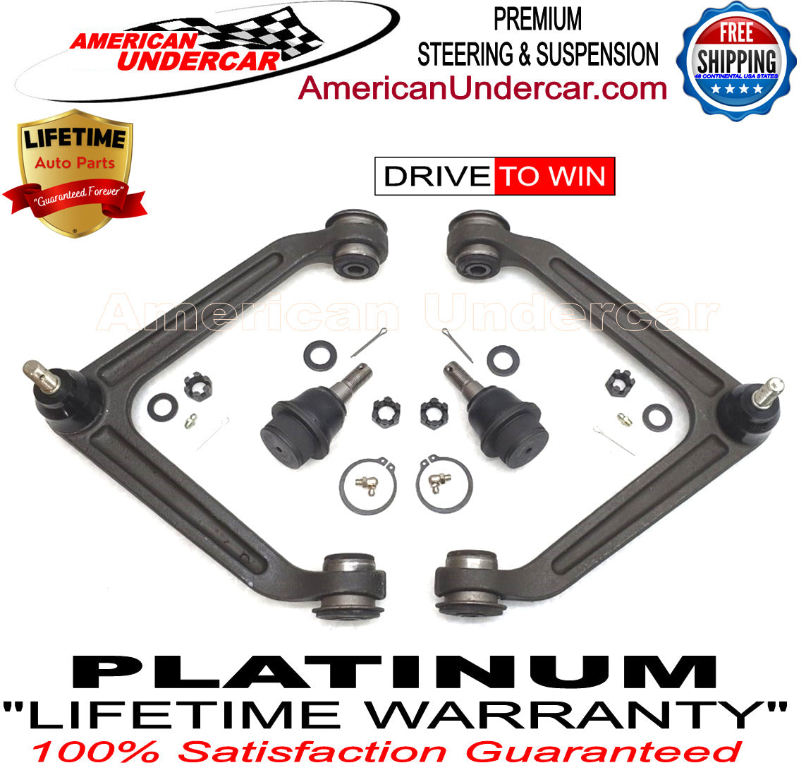 Lifetime Control Arm Ball Joint Bushing Kit for 2002-2005 Dodge Ram 1500 2WD