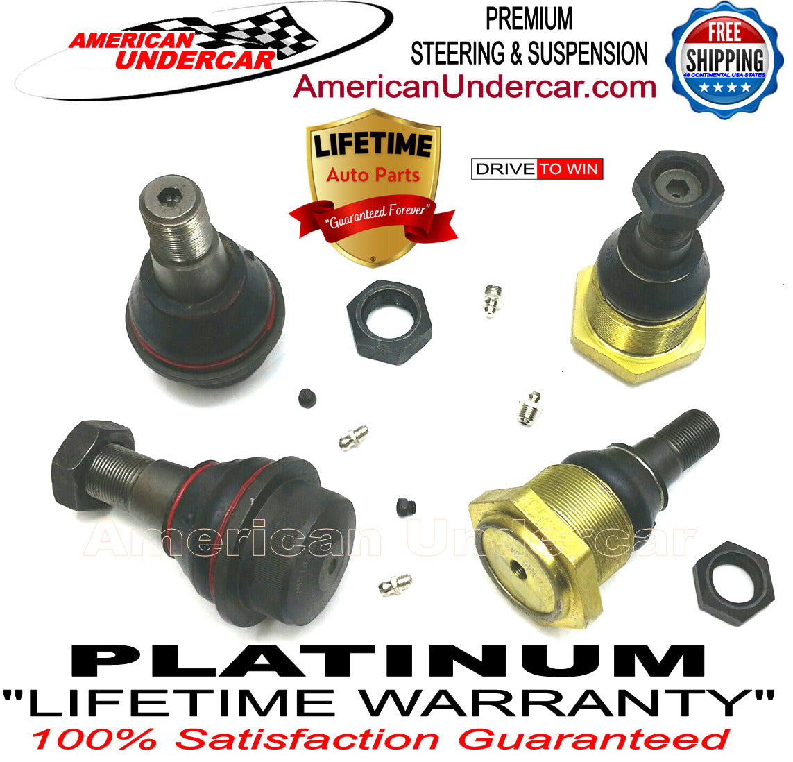 Dodge Ram 4500 5500 2008 - 2018 Lifetime Upper & Lower Ball Joint Kit