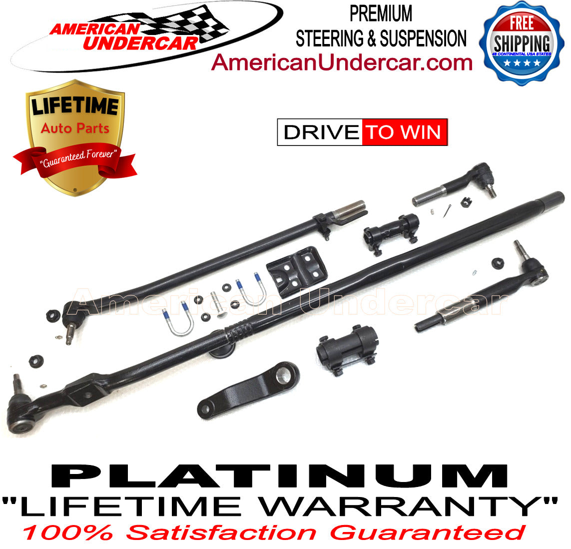 Lifetime New T Steering Design Upgrade Kit for 2003-2013 Dodge Ram 2500, 3500 4x4